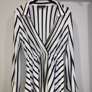 Akira striped romper